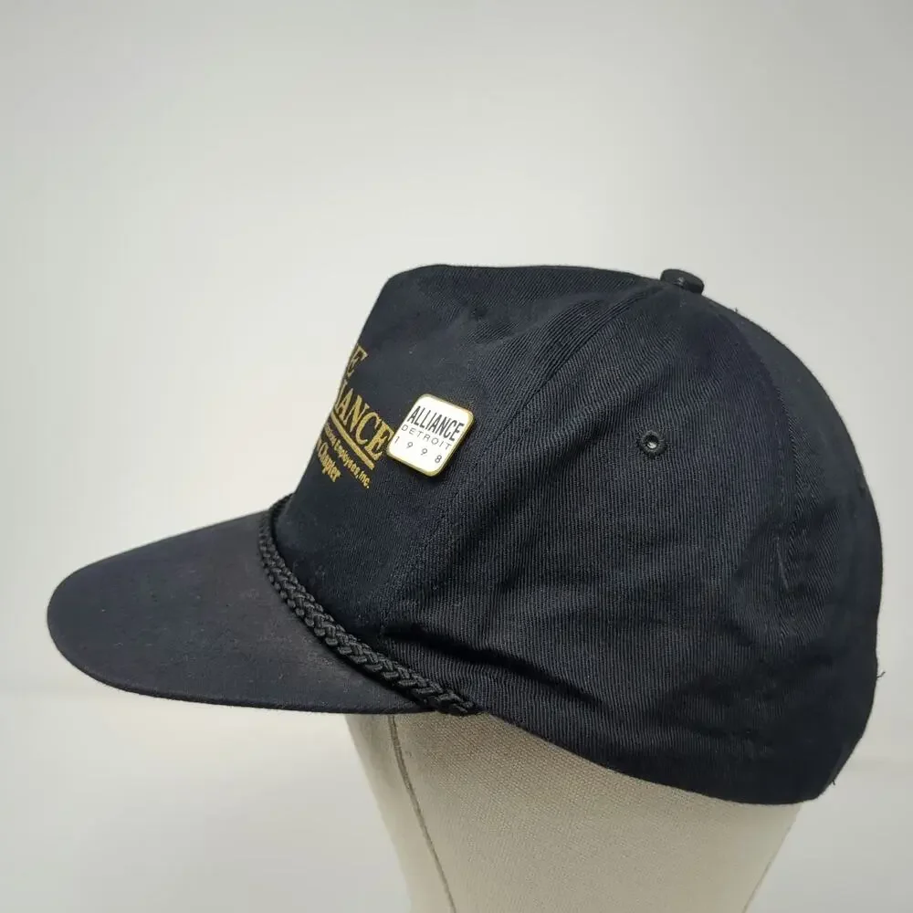 T. I. 5 Panel Black Hat One Size Snapback Rope The Alliance Allentown Detroit